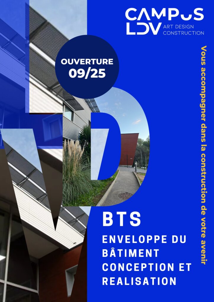 Ouverture du BTS enveloppe du bâtiment, conception et réalisation à la rentrée 2025